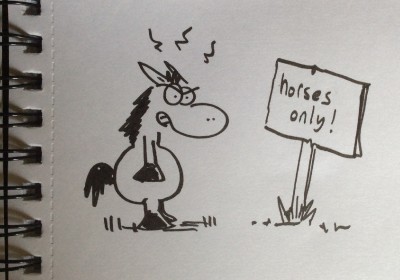 Pony cartoon doodle