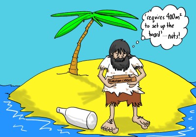Robinson Crusoe boardgame cartoon