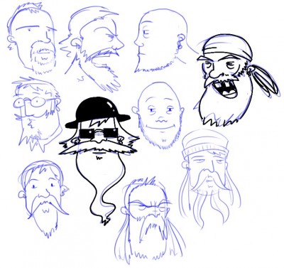 Cartoon beards