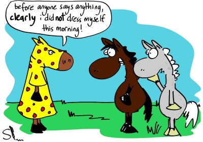 Cartoon horses fancy dress