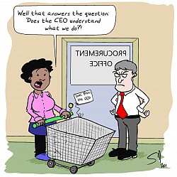 Procurement is a specialism of mine and I have produced many cartoons on the subject