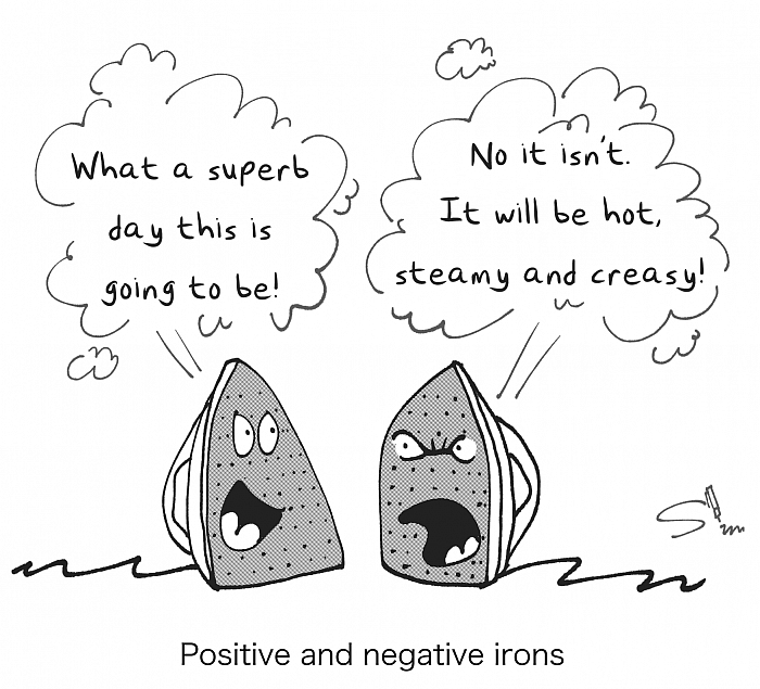So my fiancée Vicky was talking about positive and negative ions…