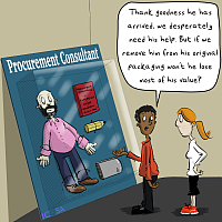 Procurement Consultant action figure for LinkedIn